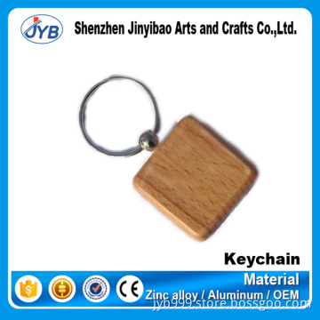 HOT selling cheap price promotion square wood keychain